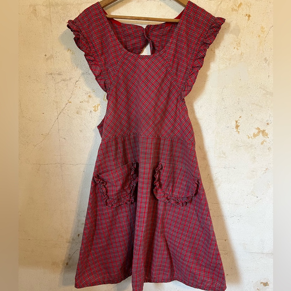 VINTAGE Plaid Apron